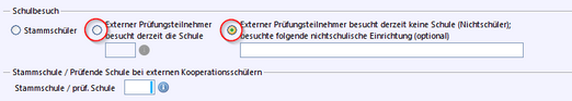 Externer Prüfungsteilnehmer