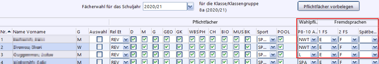 Fächerwahl AGY Kl. 5-10